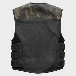 Gilet en cuir pour homme style camouflage Hunt Club, le plus vendu, nouveau design camouflage personnalisé, gilet professionnel en cuir de mouton pour homme - Product Image 2