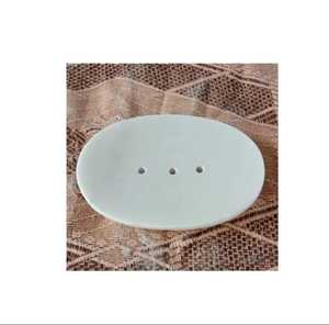 Round Purple Veined Marble Soap Dish Slotted <b>Drainer</b> Natural Stone Bar Soap Holder Bathroom Vanity <b>Sink</b> Tray - Product Image 4