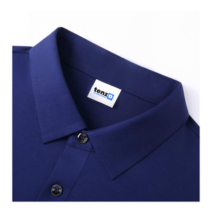 High Quality Solid Knitted 220 Gsm Cotton Men Casual <b>Shirt</b> Embroidery Logo Short Sleeve Anti-pilling for Company Office Uniform - Product Image 6