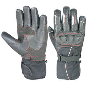 Guantes de Carreras de Cuero Personalizados, Completos, Resistentes al Viento, Transpirables e Impermeables para Motociclismo y Deportes - Product Image 1