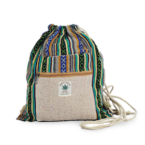 Mochila de algodón con cordón, cómoda y ecológica para uso diario - Product Image 1
