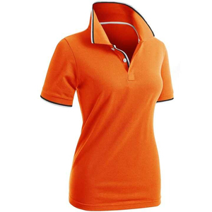 Camisas de Trabajo de Alta Calidad con Cuello Polo de Algodón y Poliéster, Camisa Polo de Golf para Mujer, Ajustada y Elástica - Product Image 2