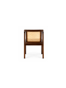 Sillón moderno de madera con diseño de ratán, respaldo cómodo, para sala de estar, muebles para el hogar o terraza - Product Image 2