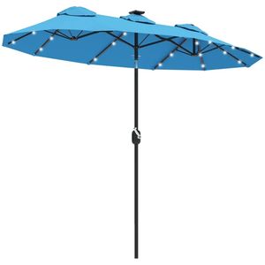 Sombrilla Solar Azul Claro para Terraza y Patio, Protección Solar Perfecta - Product Image 5