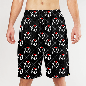 Men's Black Printed Sports Shorts <b>Think</b> Big Start Small Drawstring Waist Casual Gym Wear - Product Image 5