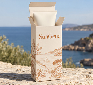 Crème pour les mains à l'imprimé botanique, boîte pliante |   Boîte en papier personnalisée - Product Image 5