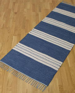 Tapis tissés en coton 100% faits main, tapis en coton tissé plat faits main, tapis en coton écologiques faits main, tapis en coton lavables. - Product Image 6