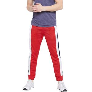 Vente en gros de pantalons de jogging en toile à taille élastique décontractés pour hommes vêtements de sport en coton confortables à séchage rapide - Product Image 4