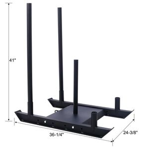 Traîneau de musculation en acier pour l'entraînement de vitesse et de force, équipement de fitness, exercice athlétique, traîneau de traction - Product Image 2