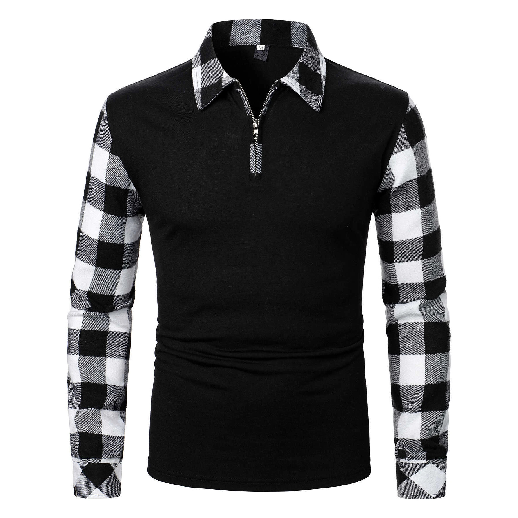 Men's Checkered Polo Shirts Stylish High Quality