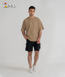 Shorts décontractés pour hommes XEEP personnalisables, légers, solides, de haute qualité, à séchage rapide, respirants, avec cordon de serrage, tricotés, service OEM - Product Image 2