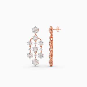 Pendientes de Diamantes con Baño de Oro de 10K y Oro de 14K, Diseño de Lazo con Perla de Agua Dulce, Clásicos, Modernos, de Lujo, Unisex, Regalo, Joyería de Boda - Product Image 5