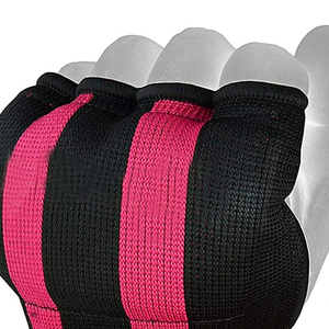 Guantes de Gel para Fitness con Soporte para Muñeca, Color Rosa y Negro, Elásticos, Transpirables, Unisex, Equipo de Protección Deportiva, Cierre de Gancho y Bucle para Boxeo - Product Image 6