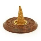 Quemador de incienso decorativo de madera hecho a mano para el hogar, decoración espiritual para yoga, oficina, viajes, uso durante todas las estaciones - Product Image 2