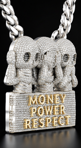 Colgante de esqueleto de moissanita chapado en oro personalizado, dije de letra con nombre de plata de ley 925, joyería hip hop para fiesta - Product Image 2