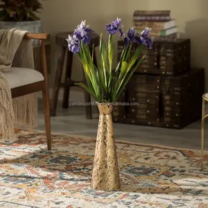 Jarrón de Hierro Pulido Hecho a Mano, Alto, Diseño Costero Ecológico, Decoración Moderna para Eventos, Exclusivo para el Hogar de Lujo - Product Image 5