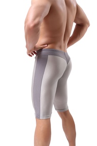Diseña tus Propios Pantalones Cortos de Compresión 100% Algodón Antiarrugas con Cintura Elástica y Tela Brillante para Entrenamiento y Gimnasio Masculino - Product Image 2