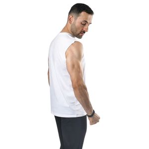 Débardeur décontracté en mélange de coton pour homme, col rond, sans manches, idéal pour l'été, les tenues quotidiennes et la vente en gros de vêtements. - Product Image 3
