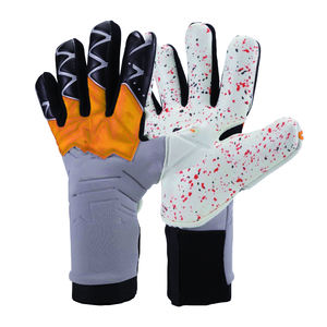 Gants de gardien de but en cuir sur mesure à prix avantageux, antidérapants, avec fermeture auto-agrippante, protection des doigts, qualité supérieure - Product Image 1