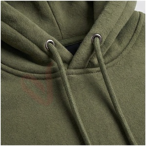 Conjunto Deportivo con Capucha para Hombre, Color Verde Oliva, Manga Larga, Color Sólido, Casual, Transpirable, Corte Regular, Ropa de Otoño - Product Image 4