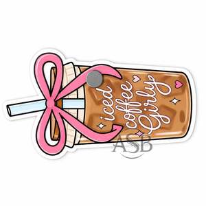 <b>Iced</b> <b>Coffee</b> Girly Acrylic Lash Tile Cute <b>Coffee</b> <b>Cup</b> Eyelash Extension Holder Aesthetic Custom Logo Printing - Product Image 3
