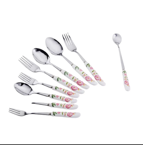 ชุดมีดสแตนเลสสตีลดีไซน์แบบแฮนด์เมดไม่เหมือนใครชุดเครื่องใช้บนโต๊ะอาหารจากอินเดีย - Product Image 1