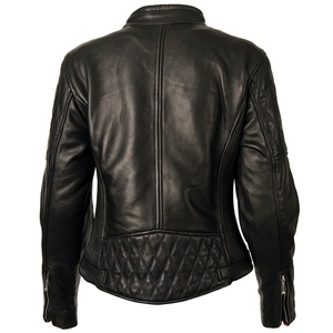 Chaqueta corta ajustada de cuero para motocicleta de primavera y otoño para mujer, ropa a prueba de viento de talla grande - Product Image 2