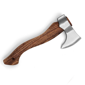 High Quality Steel Head Hand <b>Axe</b> With Natural Wooden <b>Handle</b> For Outdoor Camping Hiking Bushcraft Gardening Wood Cutting - Product Image 2