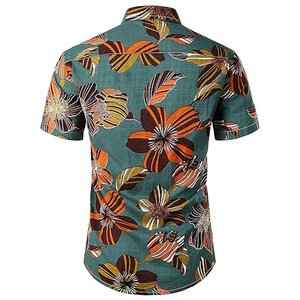 New Arrival Men Summer Printed Short And Shirts Sets Beach Wear 2 Piece Set New Design Custom And Breathable For Sets - Product Image 4