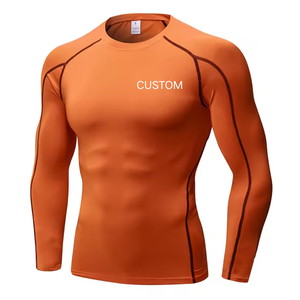 2026 Unisex Compression MMA Rash Guard <b>Long</b> <b>Sleeve</b> Fitness Sportswear <b>Thermal</b> Muscle Loss Surfing Suit Breathable Customized - Product Image 6