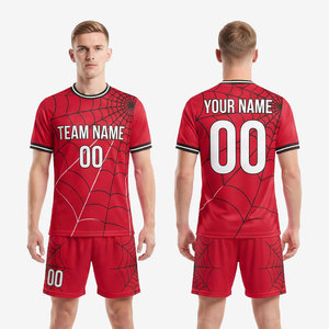 ชุดฟุตบอลผู้ชายแบบสั่งทำพิเศษ ผ้าโพลีเอสเตอร์พิมพ์ลายแบบ Sublimation ชุดแข่งขันฟุตบอล ขายส่ง ชุดฟุตบอลผู้ชาย - Product Image 1