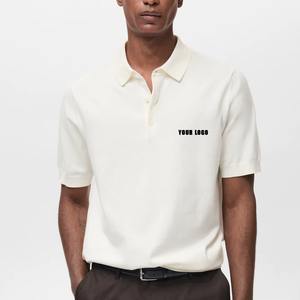 เสื้อกอล์ฟผู้ชายปักโลโก้ตามสั่งขายดีที่สุด คุณภาพหรูหรา ผลิตจากผ้าถักโพลีเอสเตอร์ผสมสแปนเด็กซ์ ระบายอากาศได้ดี เหมาะสำหรับเล่นกีฬา - Product Image 6