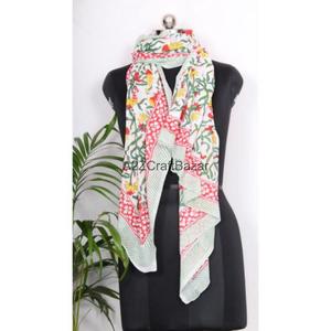 Wholesale <b>Large</b> Cotton Digital Print Floral Sarong Pareo Beach Bikini Cover up Wrap <b>Scarf</b> Women Summer Vacation Wear - Product Image 2