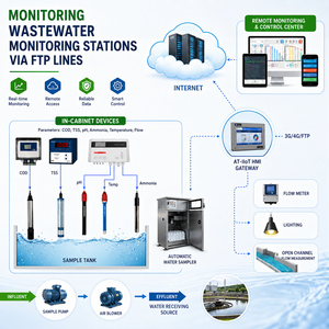 Estación Automatizada de Monitoreo de Aguas Residuales |   ESTACIONES DE MONITOREO DE AGUAS RESIDUALES A TRAVÉS DE LÍNEAS FTP - OEM Disponible - Product Image 1
