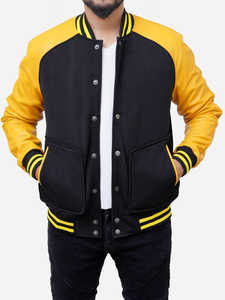 Chaqueta Varsity Personalizada de Talla Grande para Hombre, Chaqueta Deportiva con Letras Bordadas y Materiales de Alta Calidad - Product Image 3