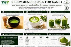 Poudre de matcha biologique japonaise Uji, première récolte Okumidori, qualité cérémonielle, de Kyoto, Japon - Product Image 4
