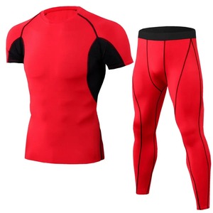 <b>Base</b> <b>Layer</b> Top Four Way Stretch Athletic Apparel Supplier Thermal <b>Base</b> <b>Layer</b> Set Compression Shirt and Pants - Product Image 2