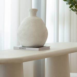 Mesa Consola de Concreto Blanco Vandana Sierra Elara, Mueble de Diseño Moderno y Minimalista - Product Image 4