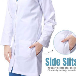 Vente en gros en ligne : Blouse de laboratoire personnalisable avec logo, Blouse de médecin de haute qualité 2026 - Product Image 3