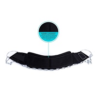 Ceinture en néoprène pour haltérophilie Gym Squat avec sangle en nylon Support de chaîne en cuir Produit de sécurité de fitness de qualité Logo personnalisé