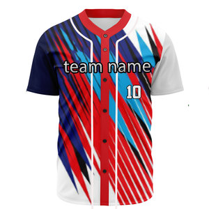 OEM <b>Custom</b> Baseball Jersey Shirt Hot Selling <b>Uniform</b> Sublimation Embroidered Logo for Baseball <b>Softball</b> Plus Size Printed jersey - Product Image 1
