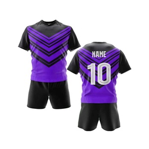 Tenues de rugby personnalisées OEM imprimées sur mesure, grandes tailles, respirantes, séchage rapide, unisexes, pour entraînement adulte - Product Image 5