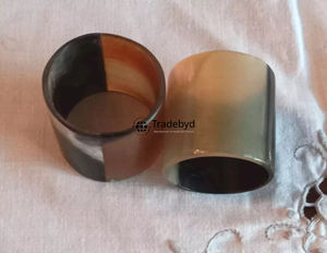 Anneau de serviette élégant en corne, style campagnard, écologique, fait main, décoration de table de luxe pour cadeaux Tradebyd - Product Image 1