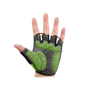 Demi-doigt course respirant Anti-choc sport gants de vélo Top qualité vélo gants de cyclisme anti-dérapant gant d'équitation - Product Image 2