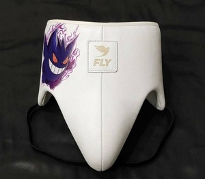 RTS Wholesale Price <b>Top</b> Quality Custom Made Printed Leather <b>White</b> Fly Sparring Set <b>Laced</b> Closure Breathable Fly Boxing Set - Product Image 6