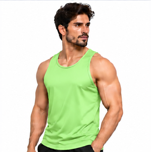 Débardeur Homme Oversize Été Streetwear Coton Sans Manches T-shirt Vintage Délavé Épaules Larges Gilet de Sport Fitness Logo Personnalisé OE - Product Image 2