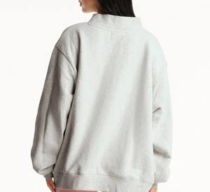 Custom Women's Winter Printed Soft Cotton Crew Neck Lined Solid Streetwear Embroidered <b>Jumper</b> Fleece Oversized <b>Pullover</b> - Product Image 5