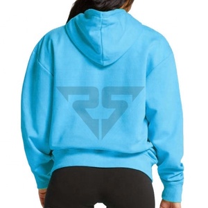 Ropa de calle de color personalizada, sudaderas con capucha lisas para mujer, sudaderas de talla grande, pulóver, sudaderas con capucha para mujer - Product Image 2