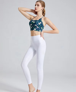 Ensemble de sport pour femmes, couleur unie, 2 pièces, ensembles de yoga, super extensible, coupe ajustée, vêtements de sport respirants, vêtements d'entraînement - Product Image 2