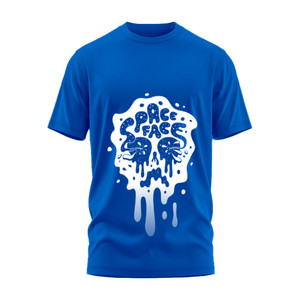 Camiseta Gráfica Azul de Diseño Personalizado al por Mayor para Hombre, Camiseta de Moda de Manga Corta de Algodón Suave y Transpirable para Uso Diario - Product Image 4